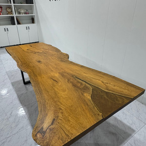 우드슬랩 대형 원목 식탁 회장실 대기업 회의테이블 2400 8인용 10인용