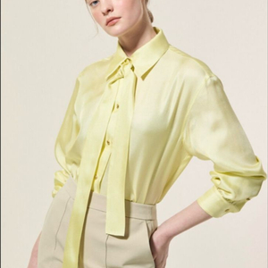 [새상품]한섬90% 랑방 실크셔츠