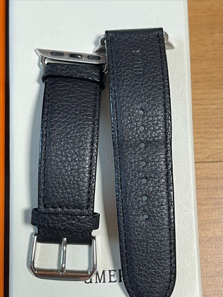 애플워치9 GPS 41mm 알루미늄 핑크 에르메스스트랩 이미지