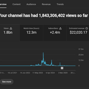 242만명 구독자 인증배지 유튜브 채널