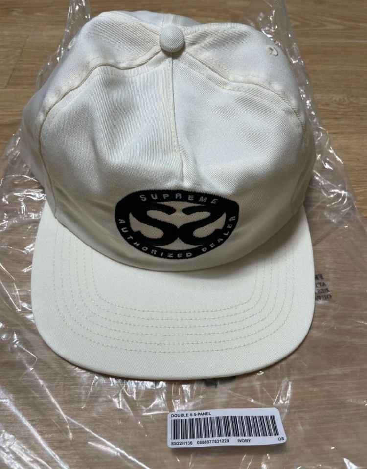 슈프림 22SS 스냅백 화이트/아이보리--1