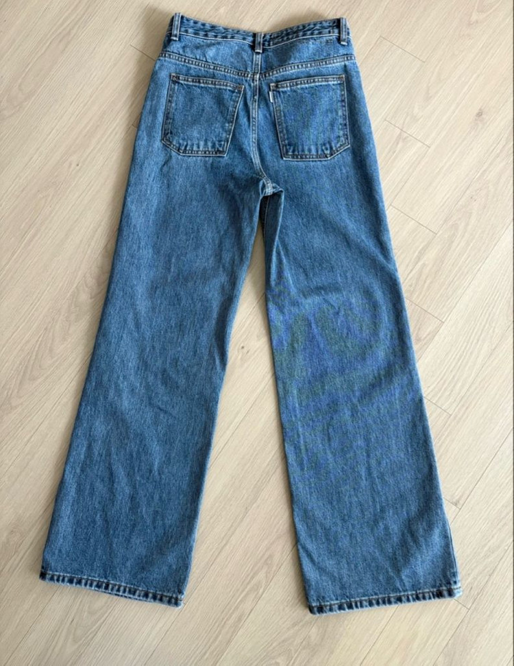 유스 와이드 여성 데님--1