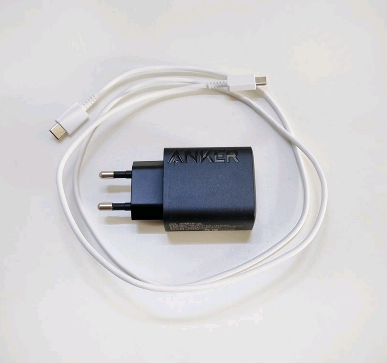 앤커 c타입 25w 고속충전기 + 삼성 c to c 정품 케이블 이미지