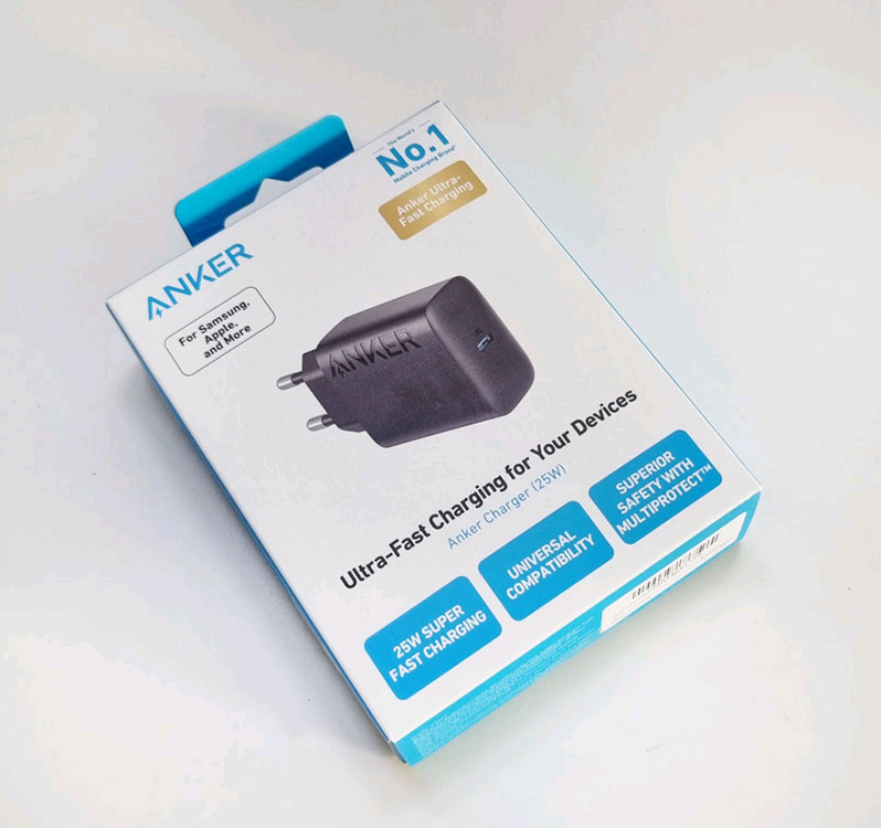 앤커 c타입 25w 고속충전기 + 삼성 c to c 정품 케이블 이미지