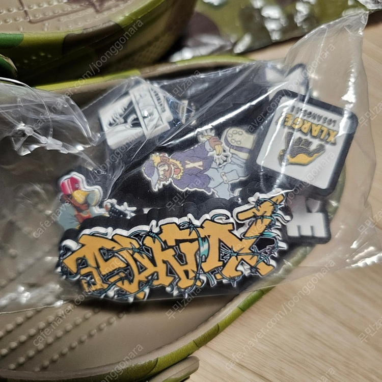 290 새제품) 크록스 x 엑스라지 클로그 카모 국방 베이프st 패턴 이미지