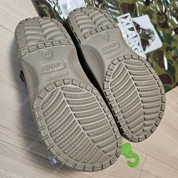 290 새제품) 크록스 x 엑스라지 클로그 카모 국방 베이프st 패턴 이미지