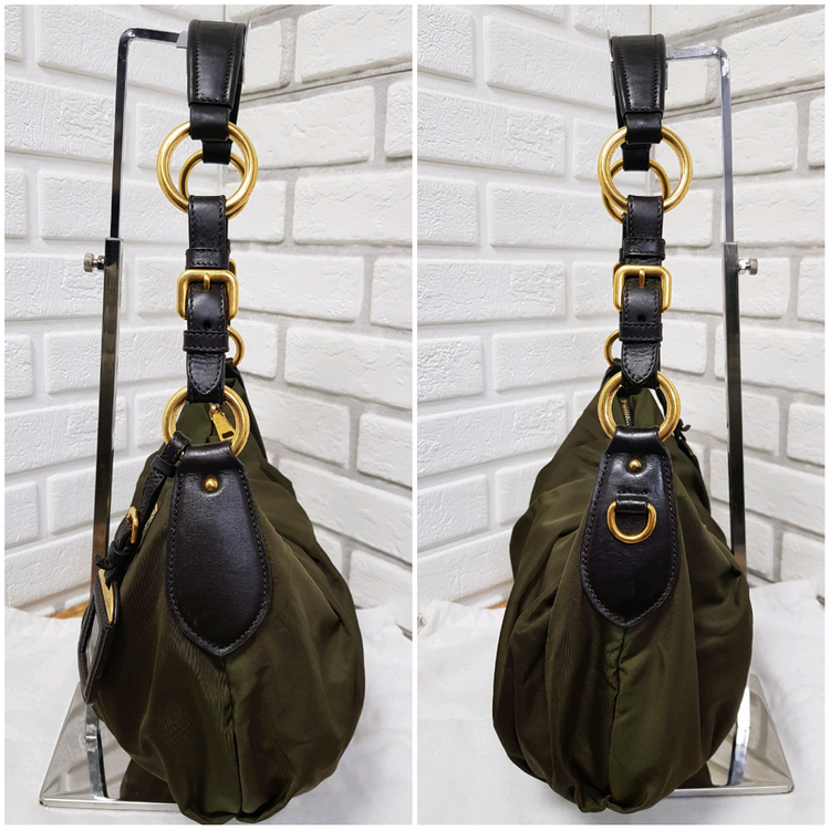 [정품] 프라다 포코노 금장 숄더백--5