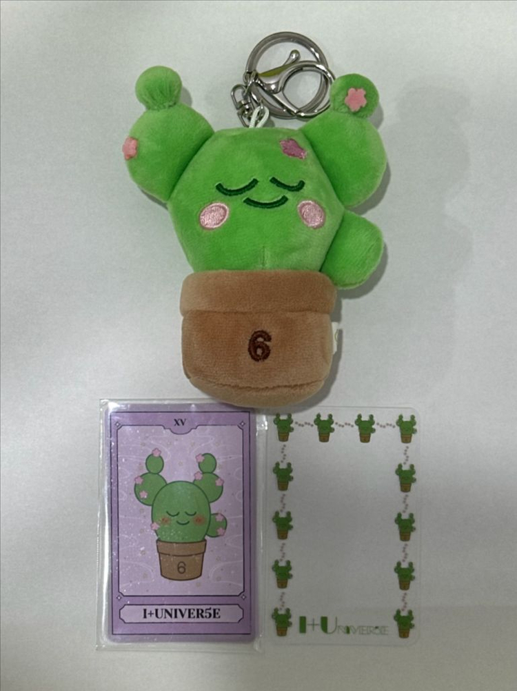 새상품) 아이유 팬콘 그립톡&다육이 키링&포카 프레임 +ID 카드+컨페티 이미지