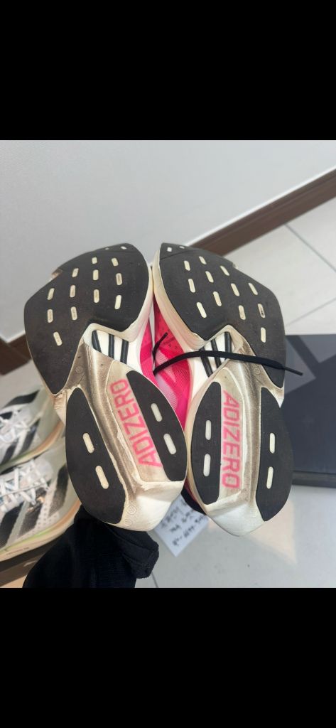 아디오스 프로3 핑크 255 극미중고 마일리지 15k--1