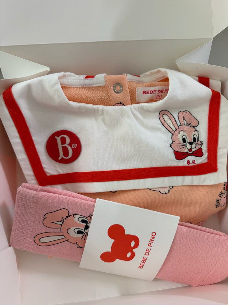 베베드피노 바디수트 양말세트 80 새상품--1