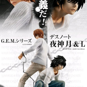 [재판 구매] 데스노트 메가하우스 g.e.m. gem 엘 & 라이토 피규어 이미지