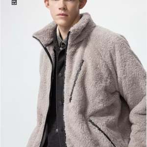 [4XL/새제품] 유니클로 니들스 후리스 풀집재킷 베이지