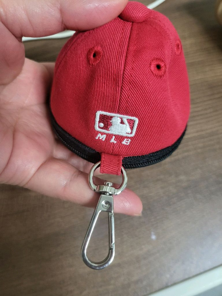 MLB NY 양키스 모자 키링 동전지갑--1