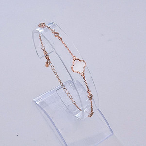 새상품,선물박스포장]화이트 고급 자개 클로버 팔찌/목걸이 귀걸이 반지 진주 샤넬 14k 18k 스와로브스키 루이비통