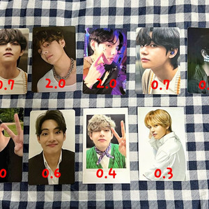 방탄소년단 BTS 뷔 정국 진 포토카드 포카 판매 이미지