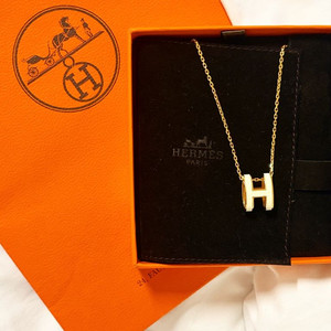 에르메스 팝아슈 목걸이 오리지널 블랑