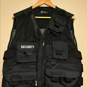 보안요원 경비 작업 조끼