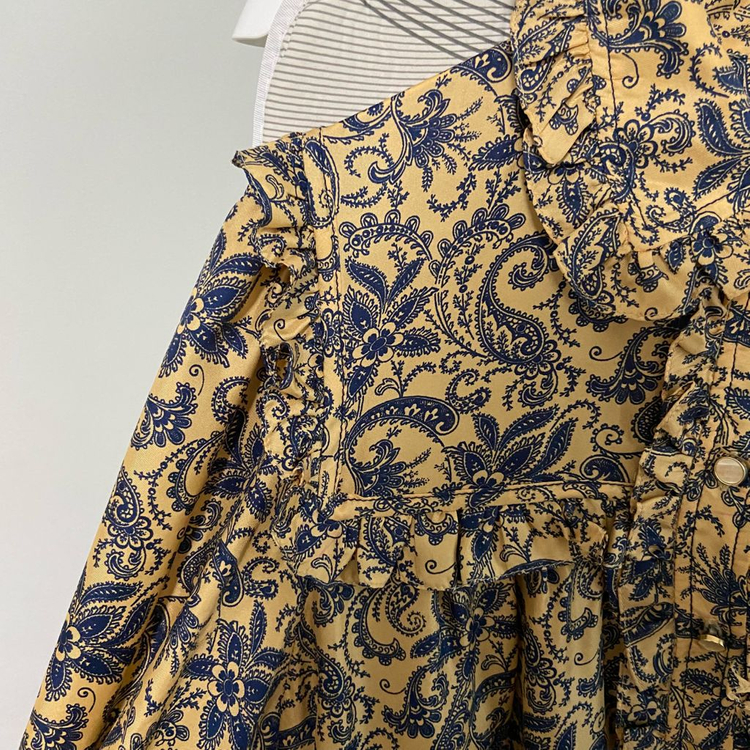 Sandro 산드로 페이즐리 실크 원피스 (36)--3