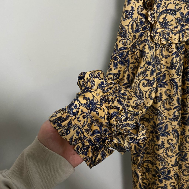 Sandro 산드로 페이즐리 실크 원피스 (36)--4