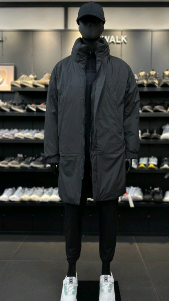 (새제품)K2 씬에어 롱패딩 구스다운 남성 블랙110 이미지