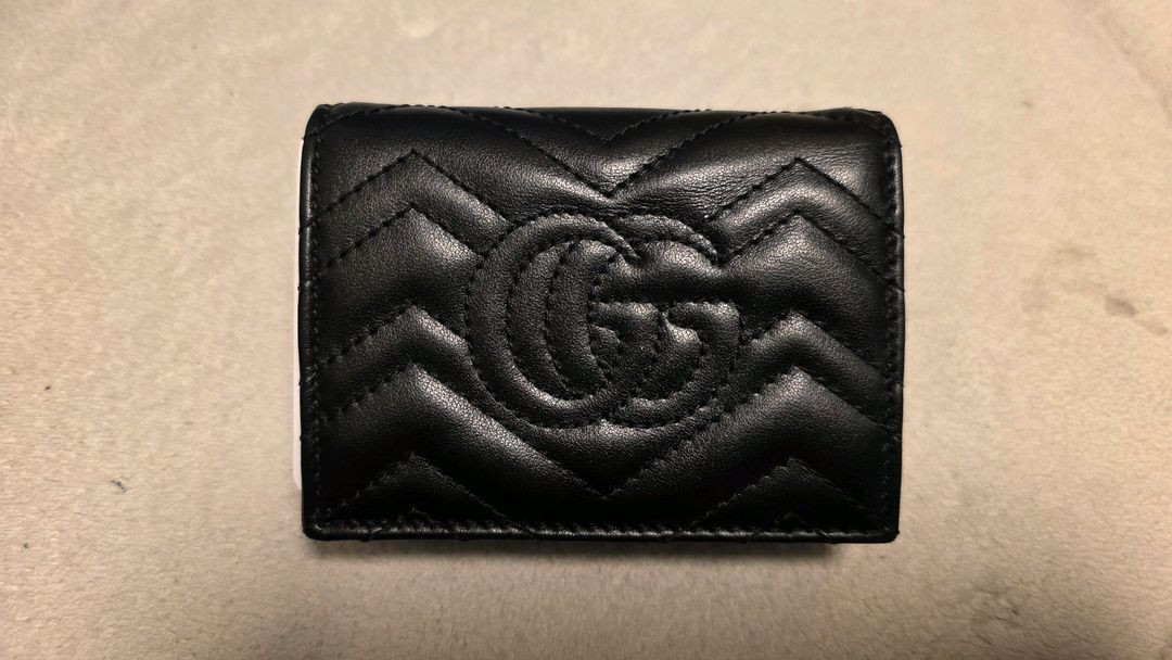 구찌 마몽 마틀라세 카드 케이스 반지갑 초민트급--2