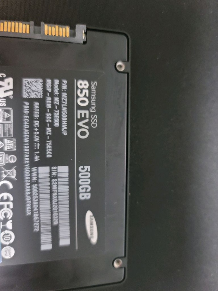 850 EVO 500GB SSD--1