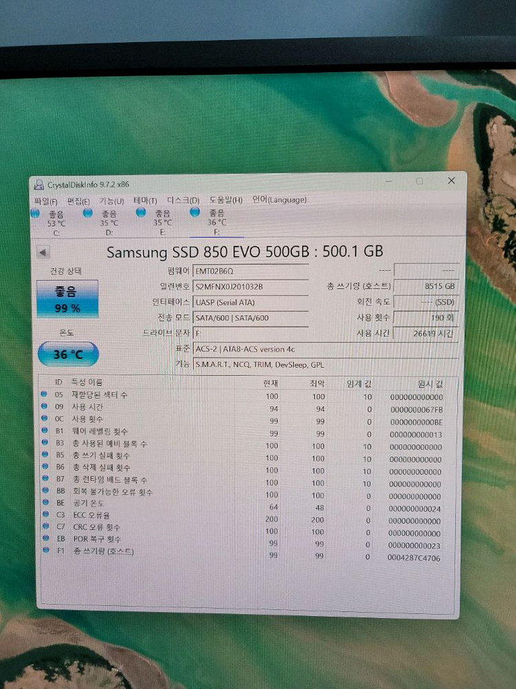 850 EVO 500GB SSD--2