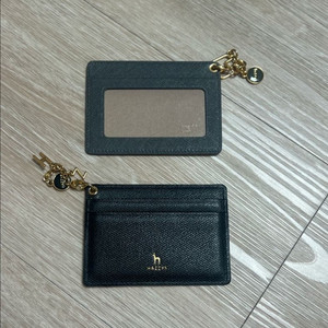 헤지스 카드지갑 블랙/그레이