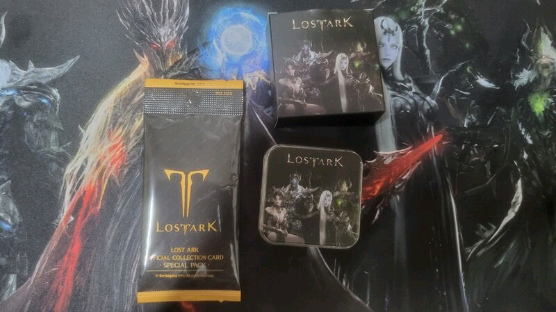 로스트아크 7주년 PC방 한정굿즈 장패드,키캡,카드팩--2