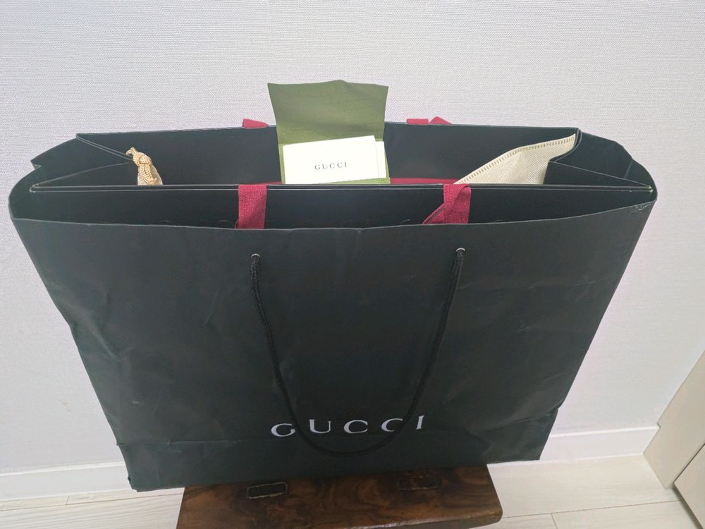 구찌 슈프림 GG 서류가방--3