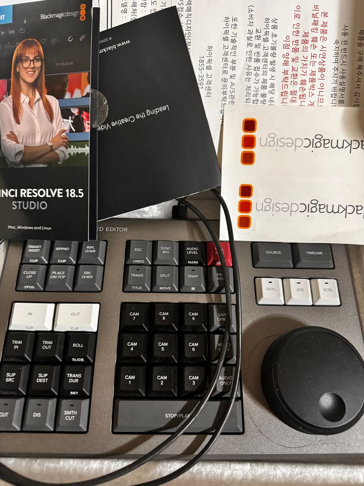 다빈치리졸브 스피드 에디터 + 제품인증키 풀박스--1