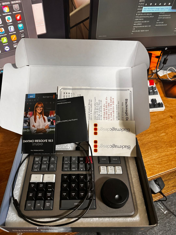 다빈치리졸브 스피드 에디터 + 제품인증키 풀박스--2