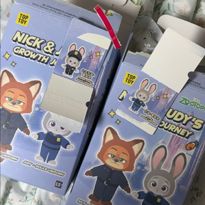 탑토이 주토피아 닉 주디 인형 키링 피규어 디즈니