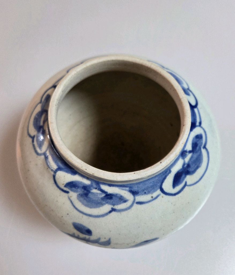 골동품 조선시대 후기 청화백자 방산가마호 이미지