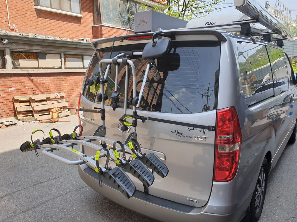 아트원 이지랙 2대용 및 버즈랙 파일럿2.3(2대용,3대용) 후미형자전거캐리어,견인볼 히치형 최저가--9