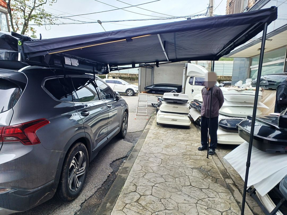 가로바/루프박스/자전거캐리어/어닝/윈드가드/보드캐리어 정품캐리어 장착 전국 무료택배 출장장착--6