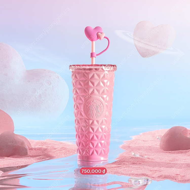 스타벅스 베트남 스탠리 켄처 텀블러 핑크 다이온--1
