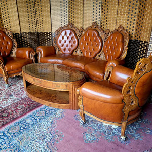 소파맨*엔틱소파*3,1,1,테이블*풀세트*S급 이미지