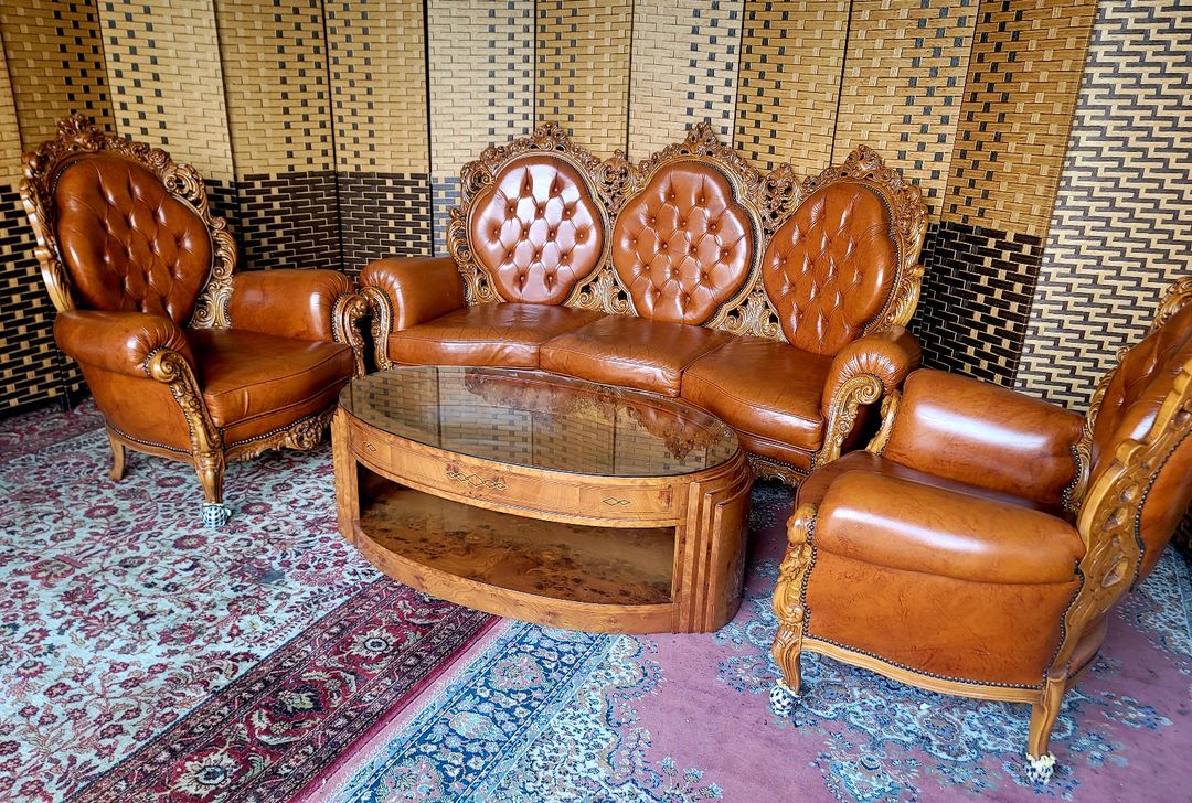 소파맨*엔틱소파*3,1,1,테이블*풀세트*S급 이미지