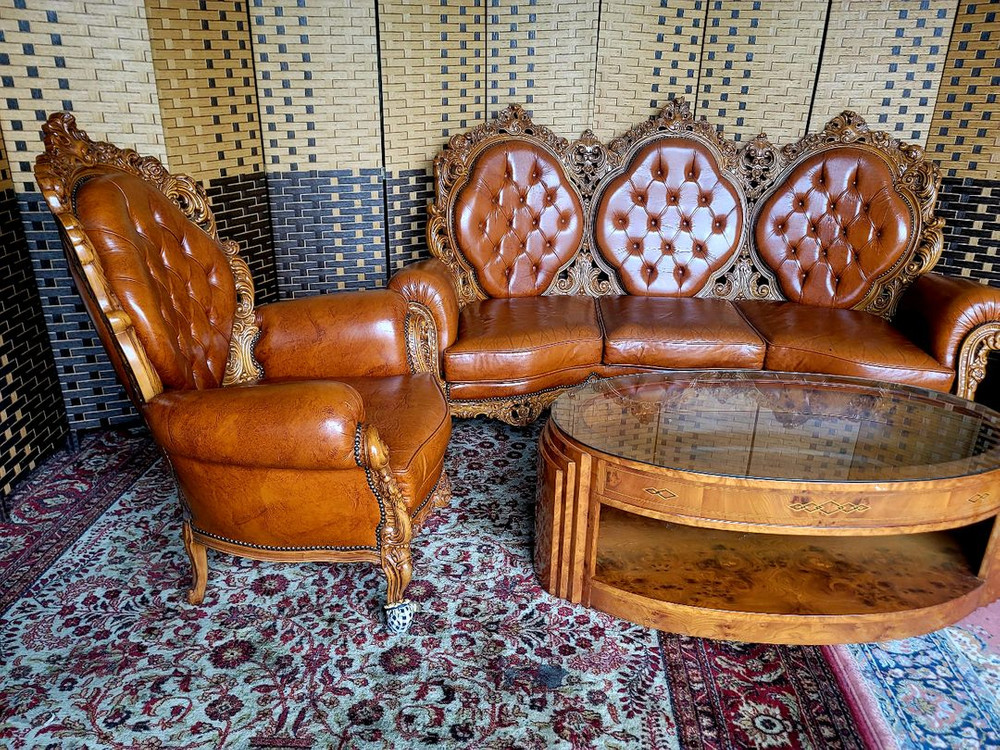 소파맨*엔틱소파*3,1,1,테이블*풀세트*S급 이미지