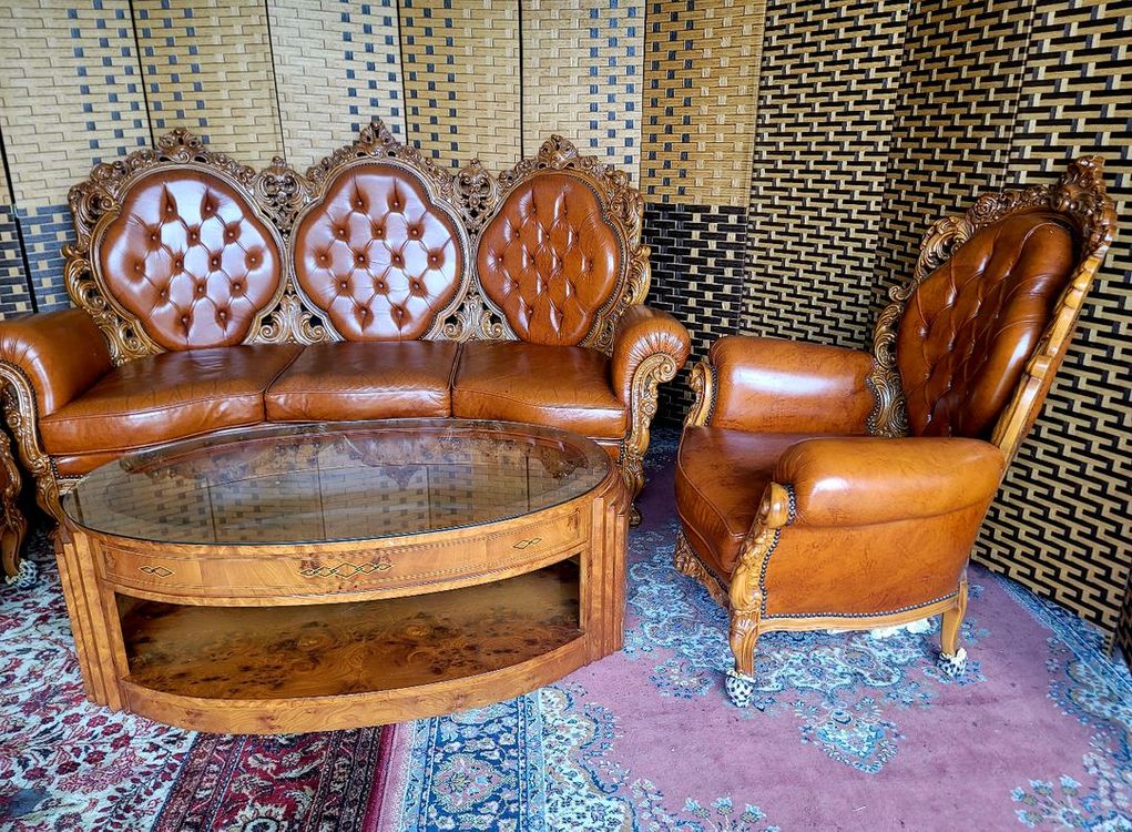 소파맨*엔틱소파*3,1,1,테이블*풀세트*S급 이미지