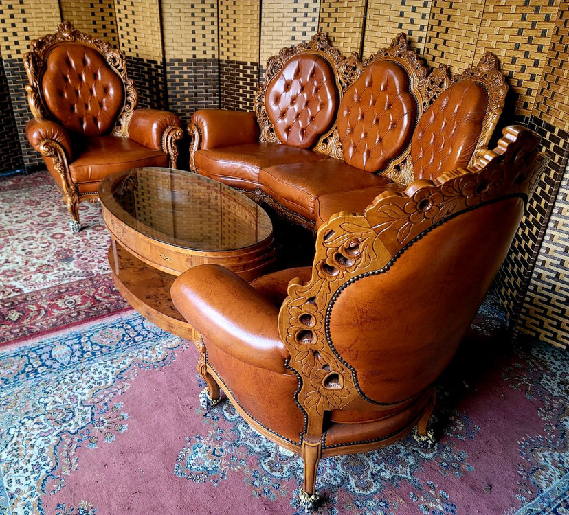 소파맨*엔틱소파*3,1,1,테이블*풀세트*S급 이미지