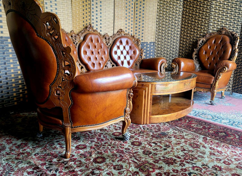 소파맨*엔틱소파*3,1,1,테이블*풀세트*S급 이미지