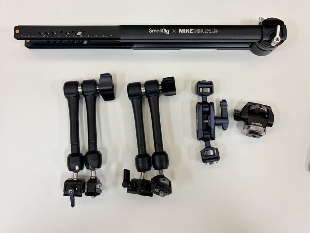 스몰리그x마이크비주얼 트래킹 pov+스위블틸트 모니터마운트+듀얼볼헤드 매직암--6