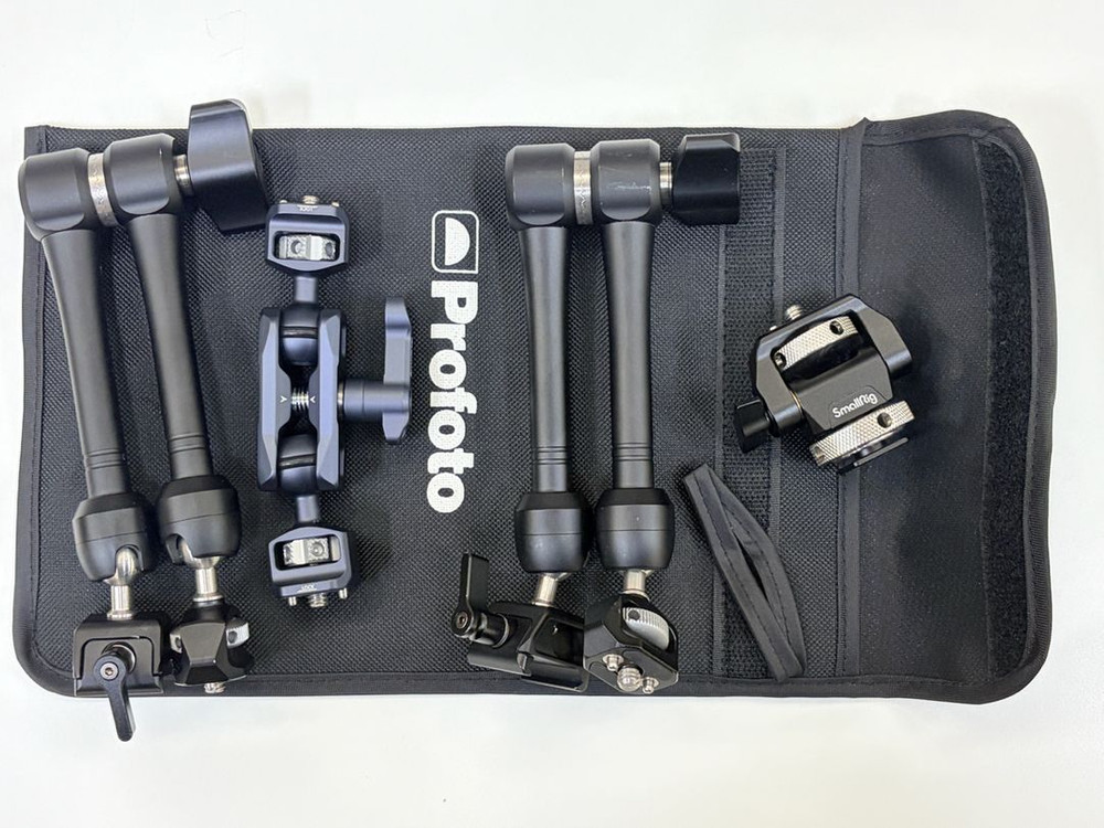 스몰리그x마이크비주얼 트래킹 pov+스위블틸트 모니터마운트+듀얼볼헤드 매직암--7