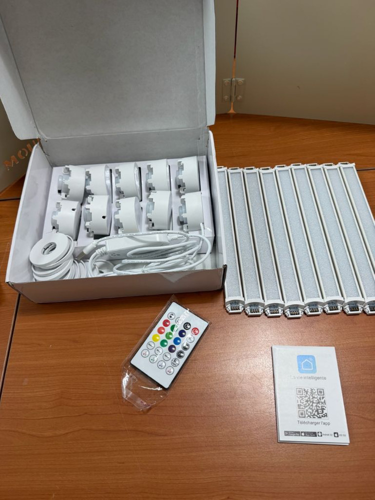 9pcs RGBIC 게이밍 벽 조명 wifi 버전--2