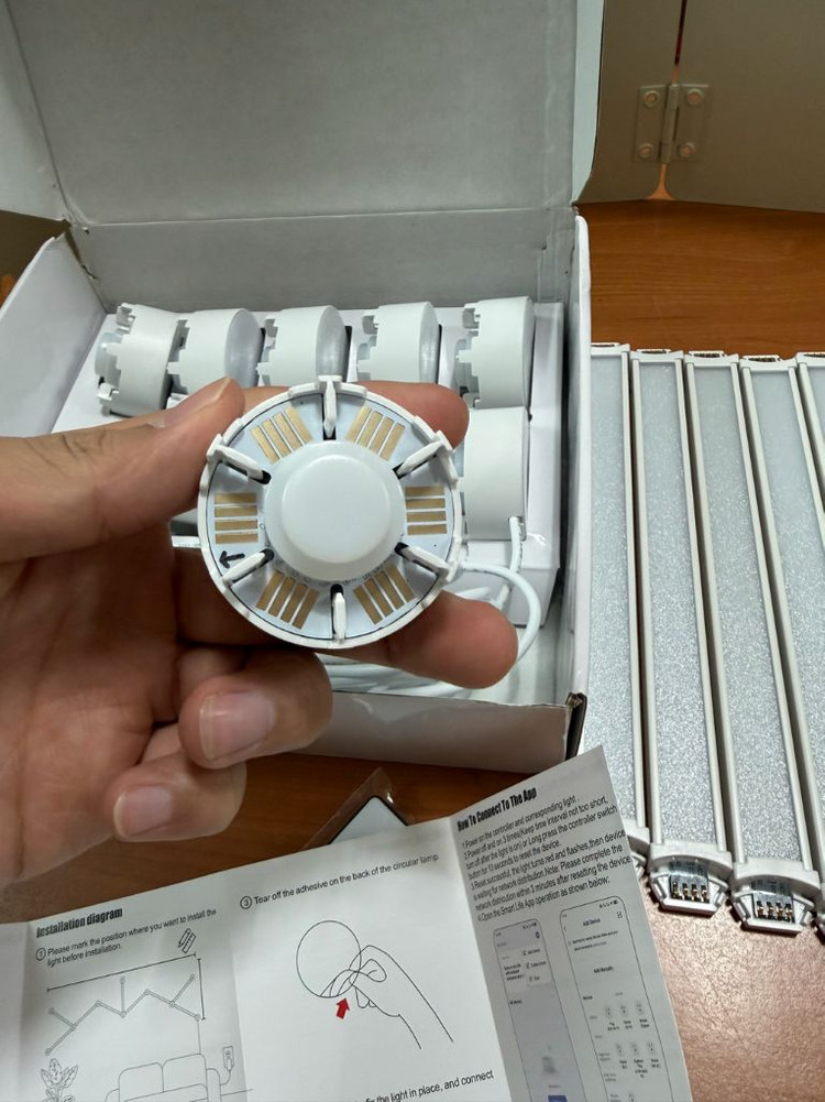 9pcs RGBIC 게이밍 벽 조명 wifi 버전--6