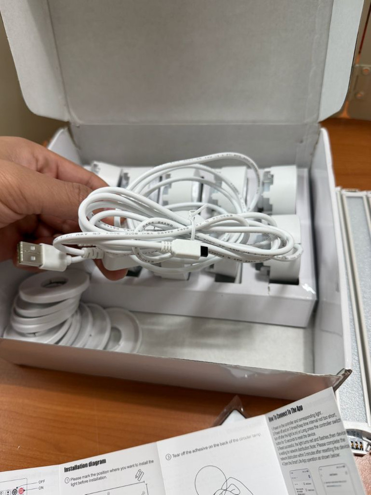 9pcs RGBIC 게이밍 벽 조명 wifi 버전--7