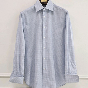 브리오니 마이크로 체크 코튼 셔츠 [ 로로피아나 에르메스 디올 톰포드 루이비통 쿠치넬리 벨루티 루이비통 ]