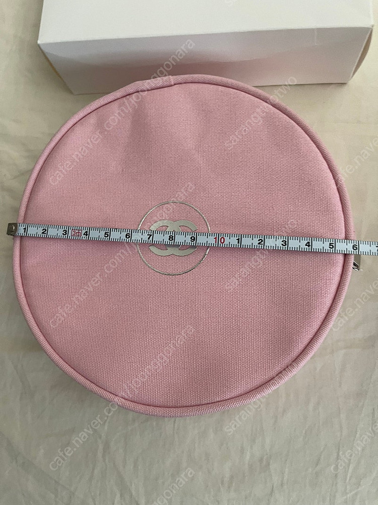 (새제품)샤넬 핑크 원형 탬버린 파우치 이미지
